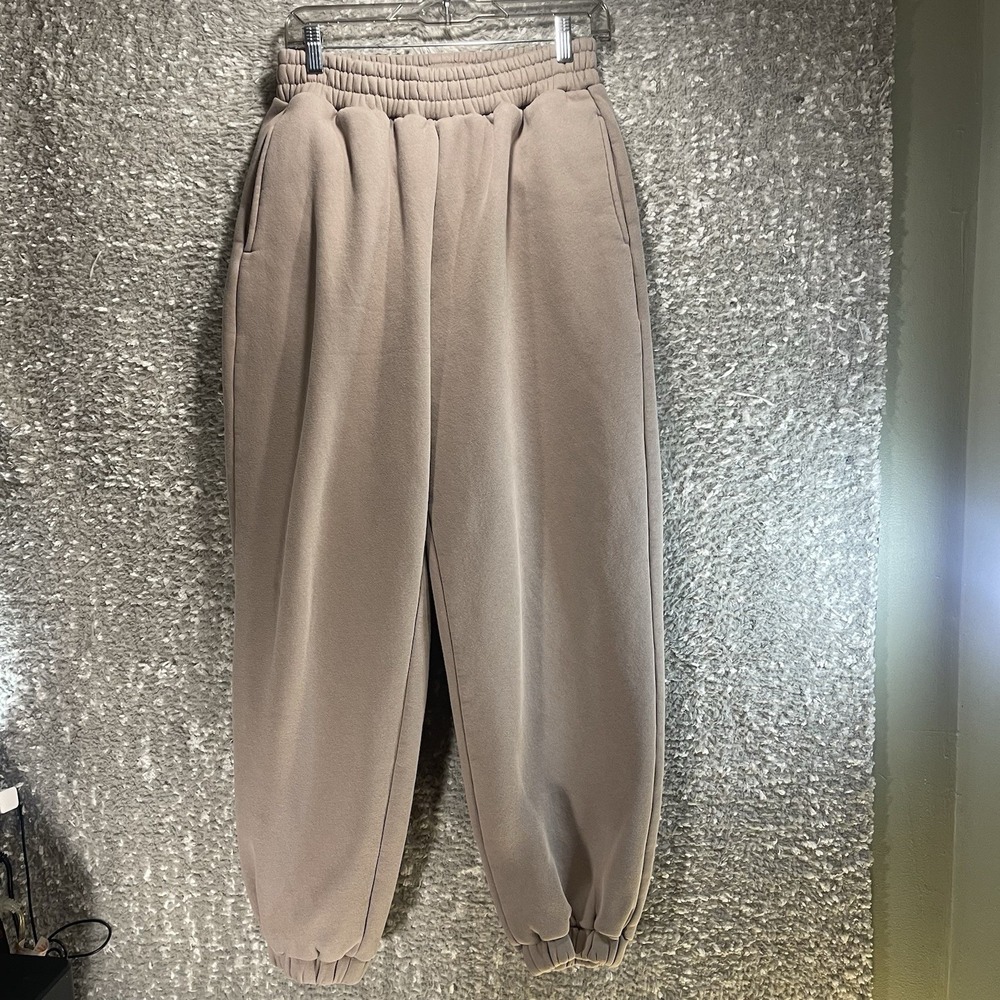 Comfrt Jogger Sweatpants‎ Medium Brown Pockets Casual Loungewear Relax